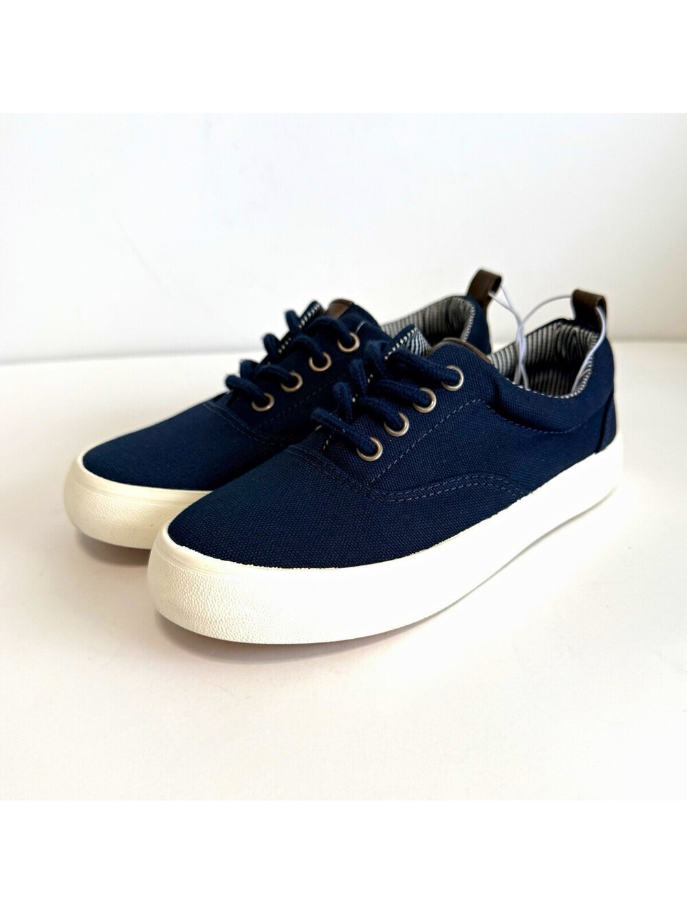 Cat & Jack Jett Kids Size 13 Navy Blue Canvas Low Top Sneakers Shoes NWT